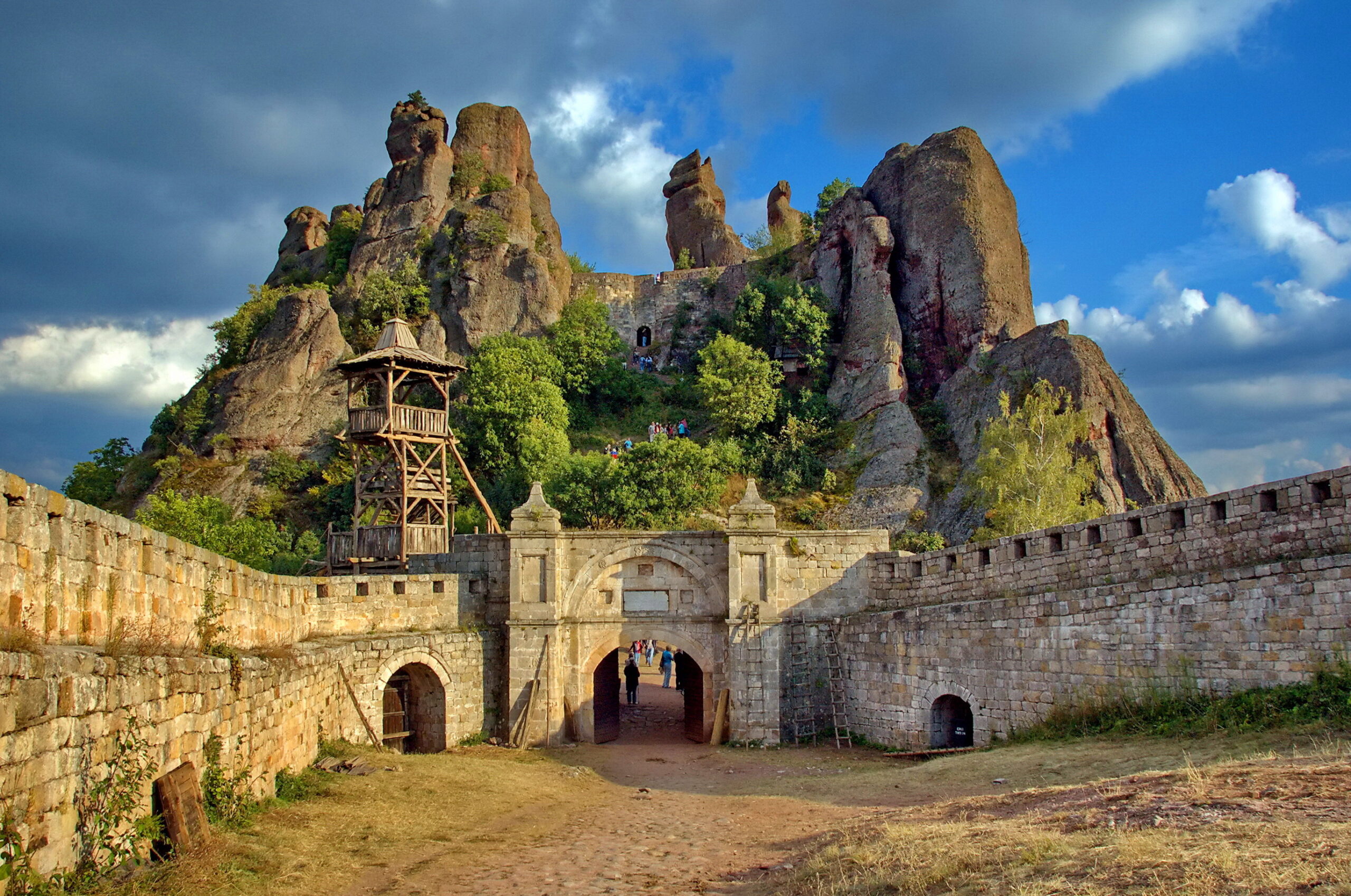 Rocks Fortress plus watch tower in Bulgaria